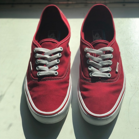 vans authentic lite red